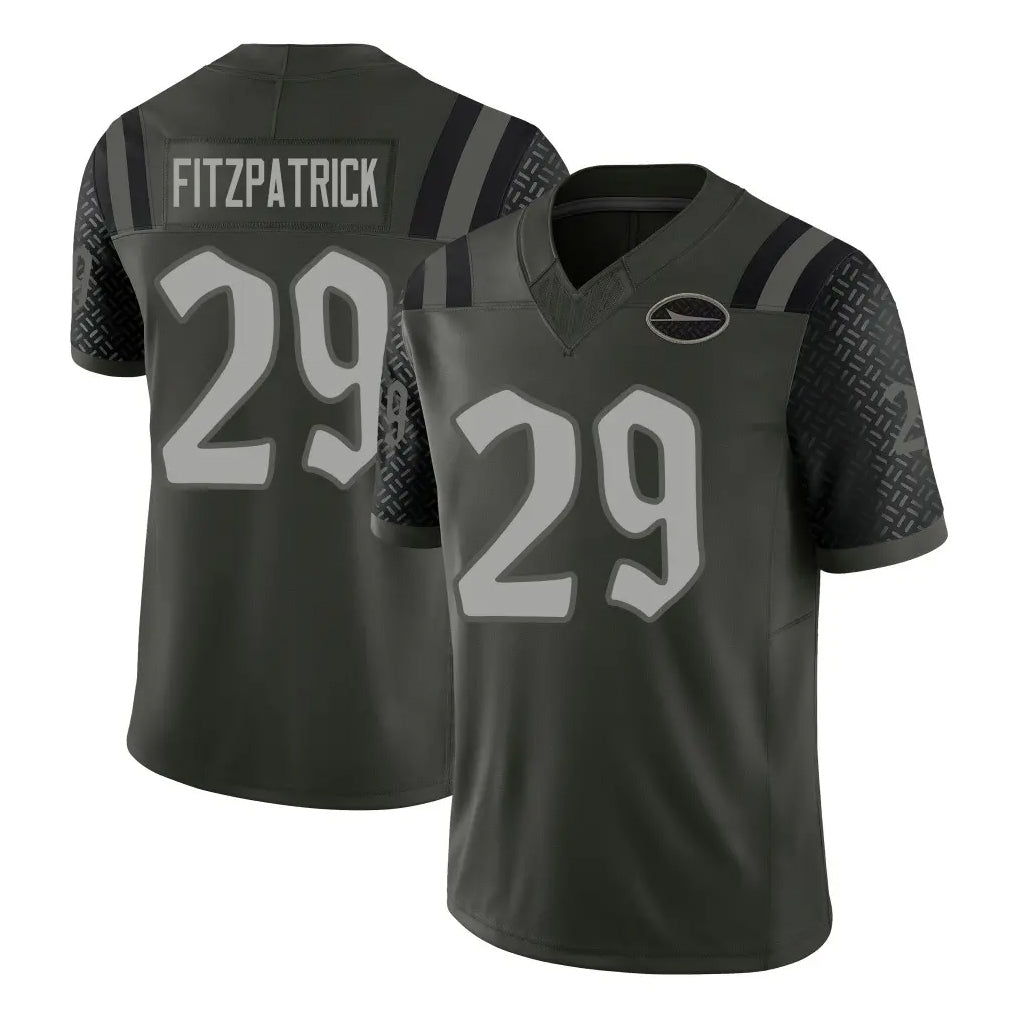 Blackjersey NY.Jets #29 Minkah Fitzpatrick Player Green Limited 2025 Rivalries Collection Home Game Stitched Jerseys