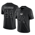 Blackjersey NY.Jets #44 Jamien Sherwood Player Stealth Black Limited Reflective Home Game Stitched Jerseys
