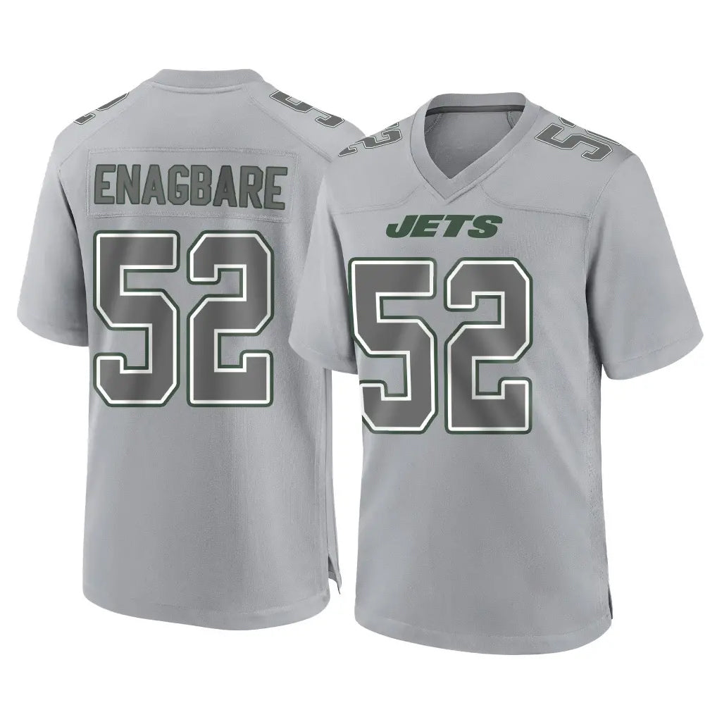 Blackjersey NY.Jets #52 Kingsley Enagbare Player Gray Limited Atmosphere Fashion Home Game Stitched Jerseys