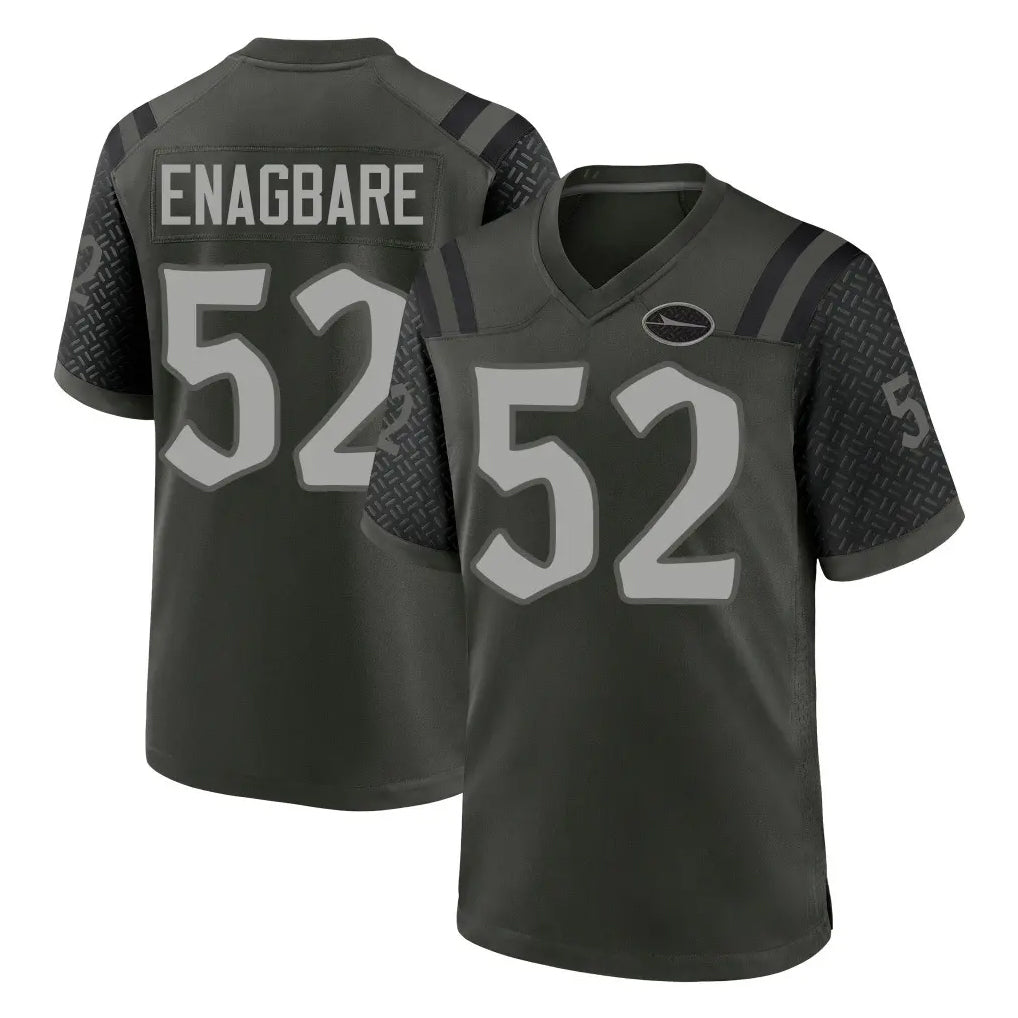 Blackjersey NY.Jets #52 Kingsley Enagbare Player Green 2025 Rivalries Collection Home Game Stitched Jerseys