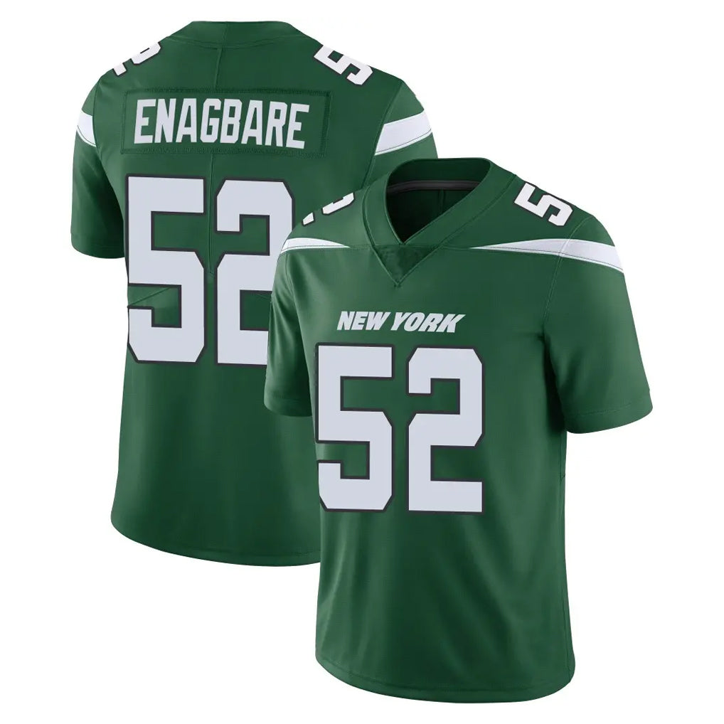 Blackjersey NY.Jets #52 Kingsley Enagbare Player Green Limited Vapor Home Game Stitched Jerseys