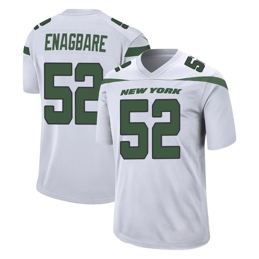 Blackjersey NY.Jets #52 Kingsley Enagbare Player White Spotlight Home Game Stitched Jerseys