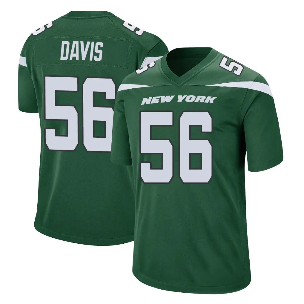 Blackjersey NY.Jets #56 Demario Davis Player Green Home Game Stitched Jerseys