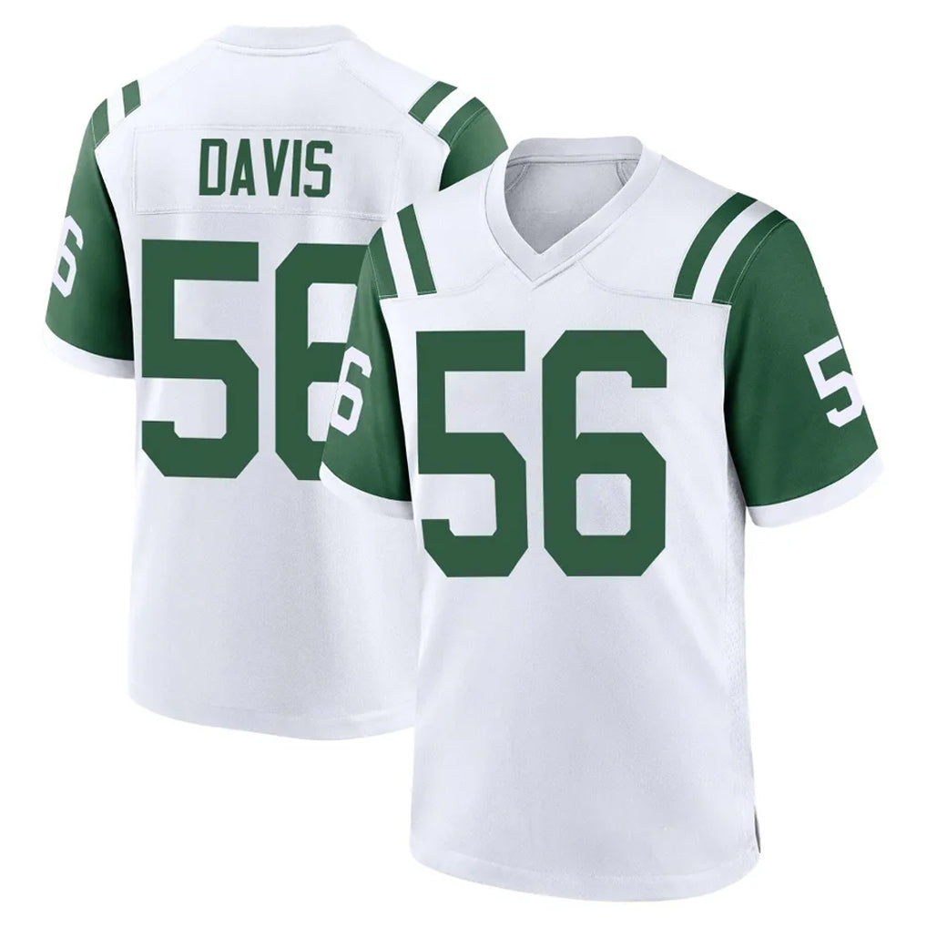 Blackjersey NY.Jets #56 Demario Davis Player White Classic Home Game Stitched Jerseys