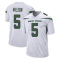 Blackjersey NY.Jets #5 Garrett Wilson Player White Spotlight Home Game Stitched Jerseys