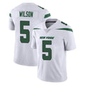 Blackjersey NY.Jets #5 Garrett Wilson Player White Spotlight Limited Vapor Home Game Stitched Jerseys
