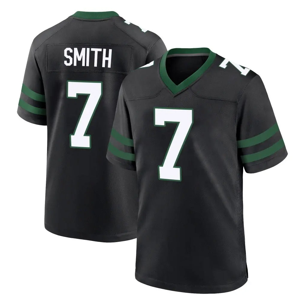 Blackjersey NY.Jets #7 Geno Smith Player Black Legacy Home Game Stitched Jerseys