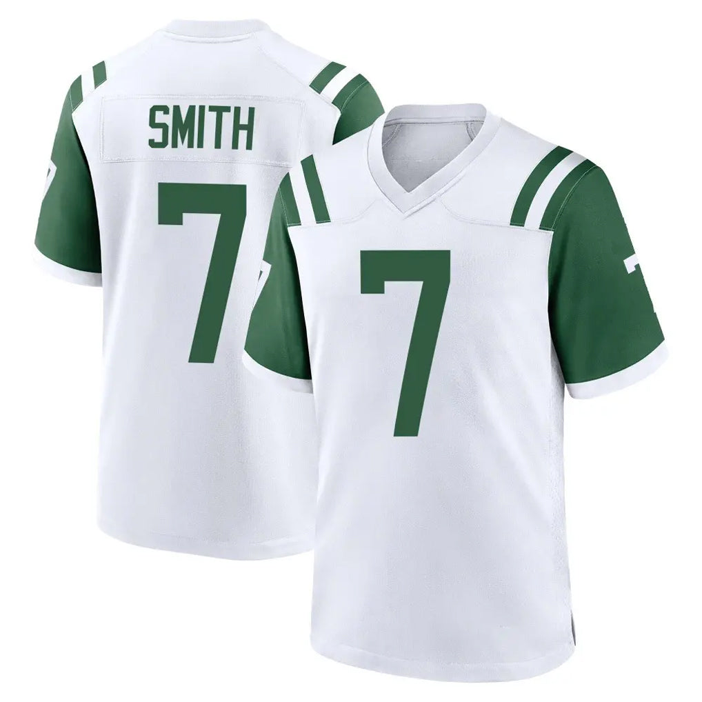 Blackjersey NY.Jets #7 Geno Smith Player White Classic Home Game Stitched Jerseys