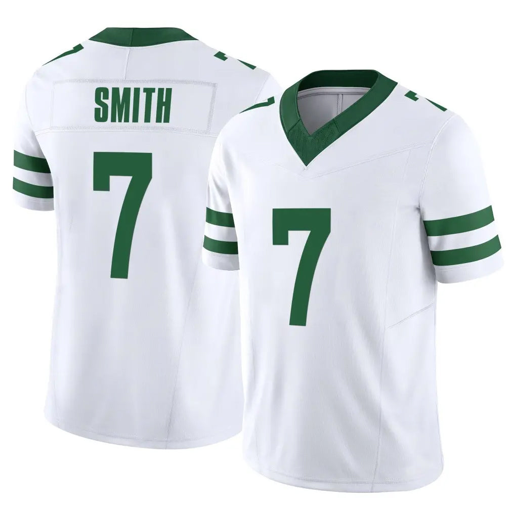 Blackjersey NY.Jets #7 Geno Smith Player White Legacy Limited Vapor F.U.S.E. Home Game Stitched Jerseys