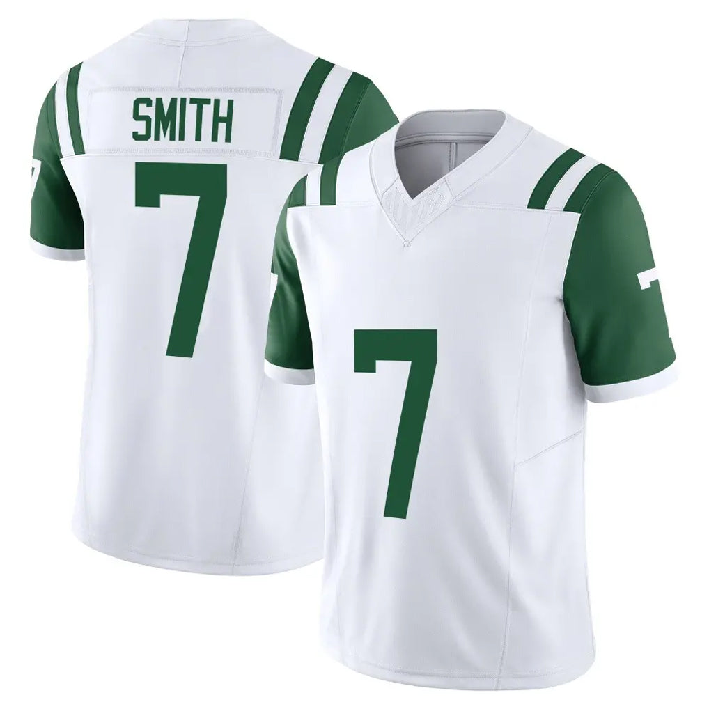 Blackjersey NY.Jets #7 Geno Smith Player White Limited Classic Vapor F.U.S.E. Home Game Stitched Jerseys