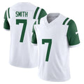 Blackjersey NY.Jets #7 Geno Smith Player White Limited Classic Vapor F.U.S.E. Home Game Stitched Jerseys