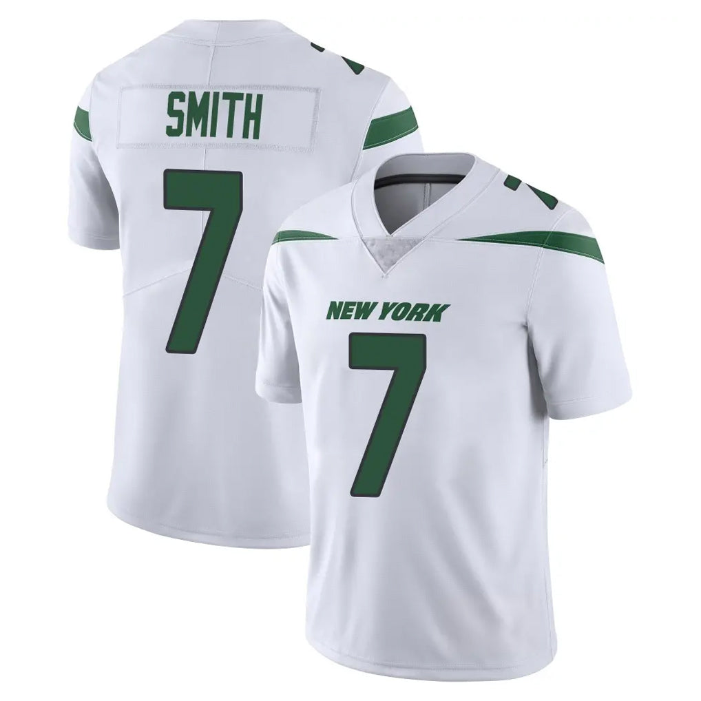 Blackjersey NY.Jets #7 Geno Smith Player White Spotlight Limited Vapor Home Game Stitched Jerseys