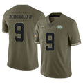 Blackjersey NY.Jets #9 Will McDonald IV Player Olive Salute To Service Limited Stitched Jerseys