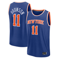 Blackjersey NY.Knicks #11 Jalen Brunson  Blue Fast Break Replica Player Jerseys - Icon Edition