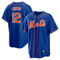 Blackjersey NY.Mets #12 Francisco Lindor Player Royal Home Game Stitched Jerseys