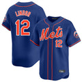 Blackjersey NY.Mets #12 Francisco Lindor Player Royal Home Limited Stitched Jerseys