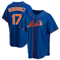 Blackjersey NY.Mets #17 Keith Hernandez Player Royal Home Game Stitched Jerseys