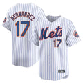 Blackjersey NY.Mets #17 Keith Hernandez Player White Home Replica Stitched Jerseys