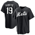 Blackjersey NY.Mets #19 Bo Bichette Player Black Home Game Stitched Jerseys