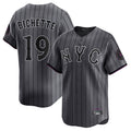 Blackjersey NY.Mets #19 Bo Bichette Player Gray City Connect Limited Stitched Jerseys