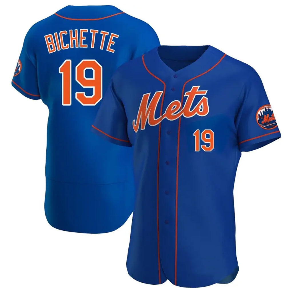 Blackjersey NY.Mets #19 Bo Bichette Player Royal Limited Elite Home Stitched Jerseys