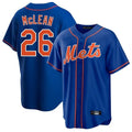 Blackjersey NY.Mets #26 Nolan McLean Player Royal Home Game Stitched Jerseys