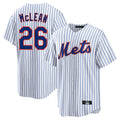 Blackjersey NY.Mets #26 Nolan McLean Player White Home Game Stitched Jerseys