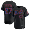 Blackjersey NY.Mets #27 Mark Vientos Player Black Alternate Home Limited Stitched Jerseys