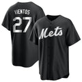 Blackjersey NY.Mets #27 Mark Vientos Player Black Home Game Stitched Jerseys