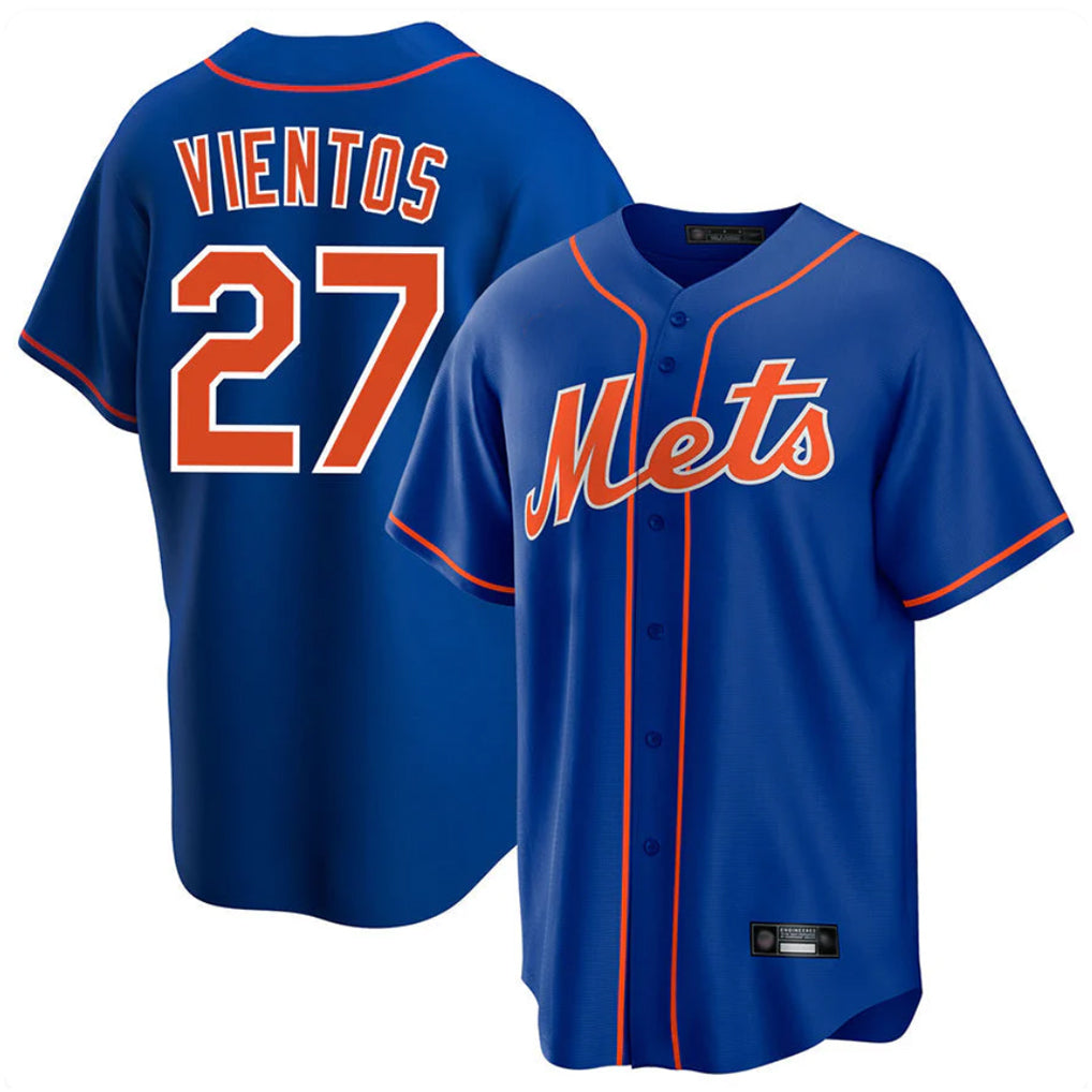 Blackjersey NY.Mets #27 Mark Vientos Player Royal Home Game Stitched Jerseys