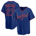 Blackjersey NY.Mets #27 Mark Vientos Player Royal T-shirt Home Game Stitched Jerseys