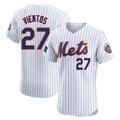Blackjersey NY.Mets #27 Mark Vientos Player White Home Limited Elite Stitched Jerseys