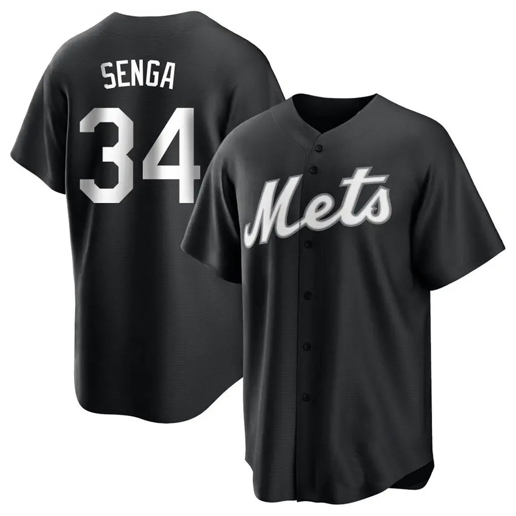 Blackjersey NY.Mets #34 Kodai Senga Player Black Home Game Stitched Jerseys