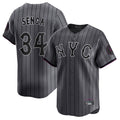 Blackjersey NY.Mets #34 Kodai Senga Player Gray City Connect Limited Stitched Jerseys