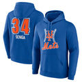 Blackjersey NY.Mets #34 Kodai Senga Player Royal Club Pullover Hoodie Game Stitched Jerseys