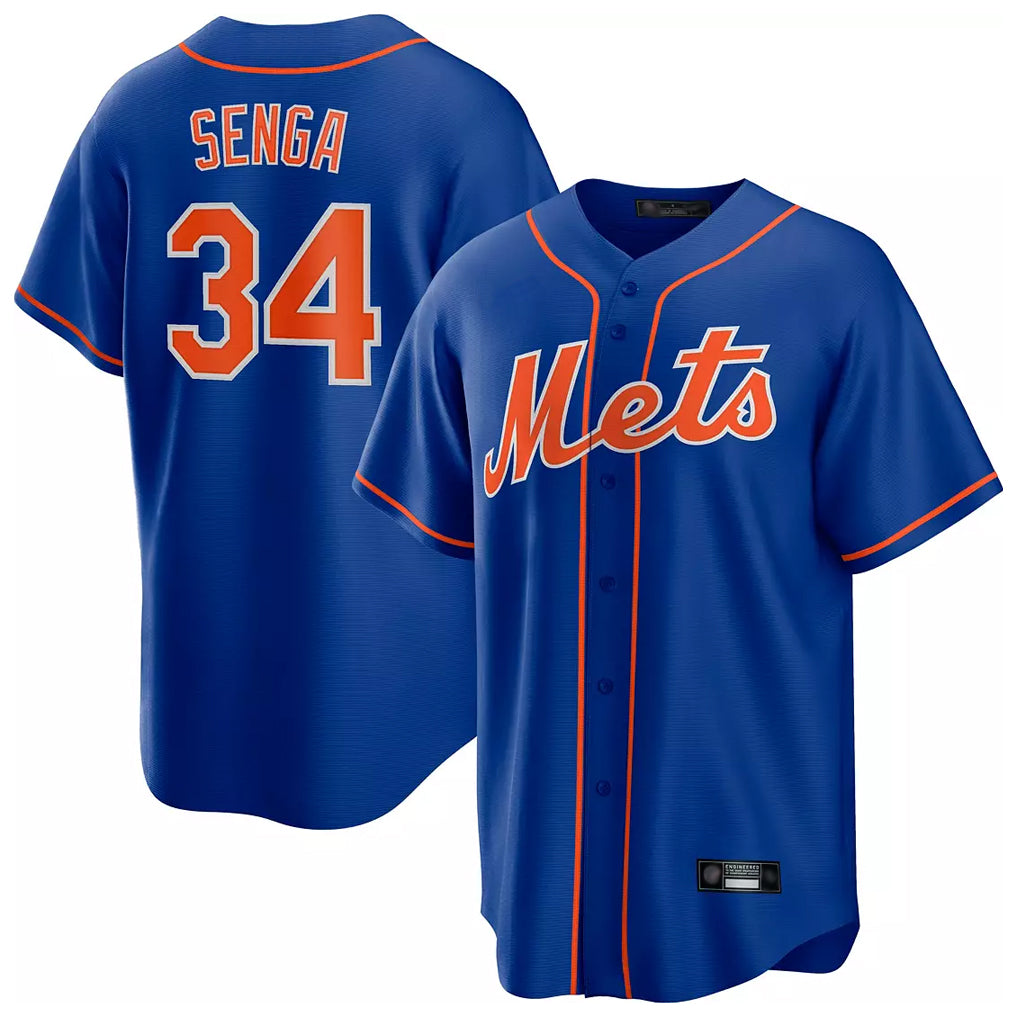 Blackjersey NY.Mets #34 Kodai Senga Player Royal Home Game Stitched Jerseys