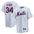 Blackjersey NY.Mets #34 Kodai Senga Player White Home Replica Stitched Jerseys