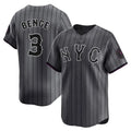 Blackjersey NY.Mets #3 Carson Benge Player Gray City Connect Limited Stitched Jerseys