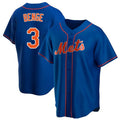 Blackjersey NY.Mets #3 Carson Benge Player Royal Home Game Stitched Jerseys