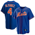 Blackjersey NY.Mets #4 Francisco Alvarez Player Royal Home Game Stitched Jerseys