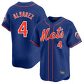 Blackjersey NY.Mets #4 Francisco Alvarez Player Royal Home Limited Stitched Jerseys