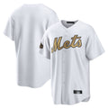Blackjersey NY.Mets Blank Player Gold Road Home Game Stitched Jerseys