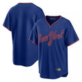 Blackjersey NY.Mets Blank Player Royal T-shirt Home Game Stitched Jerseys