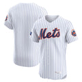 Blackjersey NY.Mets Blank Player White Home Limited Elite Stitched Jerseys