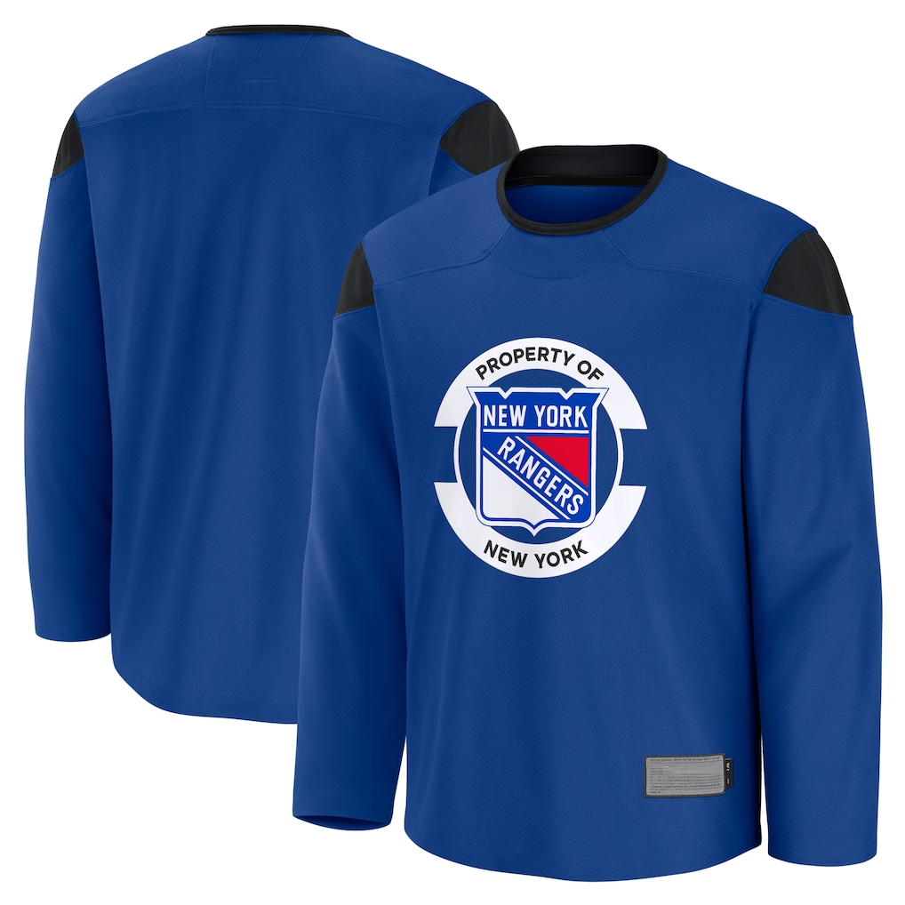 Blackjersey NY.Rangers Blue Practice Jerseys