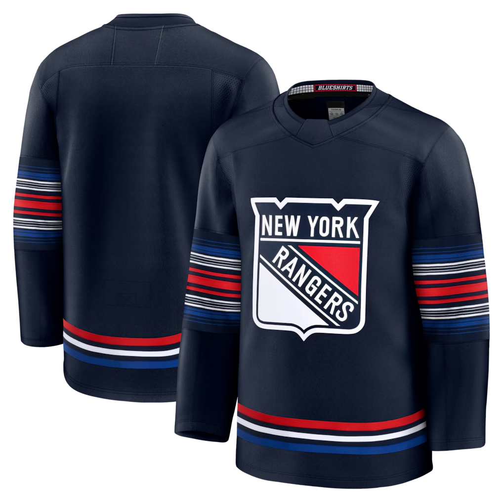 Blackjersey NY.Rangers Navy Alternate Premium Jerseys