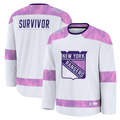 Blackjersey NY.Rangers White Hockey Fights Cancer Survivor Practice Jerseys