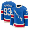 Blackjersey NY.Rangers #93 Mika Zibanejad Blue Centennial Premium Jerseys