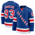 Blackjersey NY.Rangers #93 Mika Zibanejad Blue Home Premium Jerseys