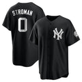 Blackjersey NY.Yankees #0 Marcus Stroman Player Black Game Stitched Jerseys